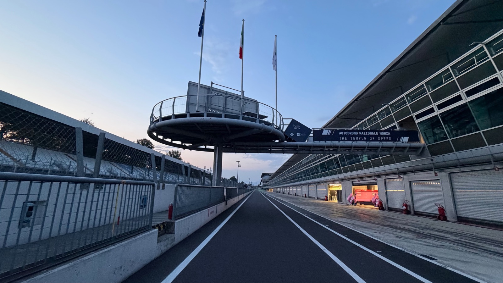 Pit straight at Autodromo Nazionale Monza